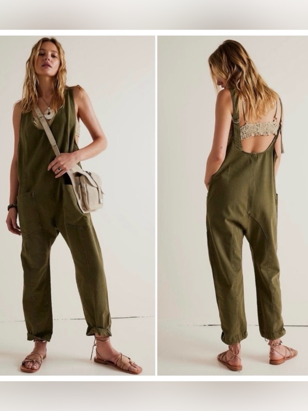 Free People NWT High Roller Jumpsuit, Size XL